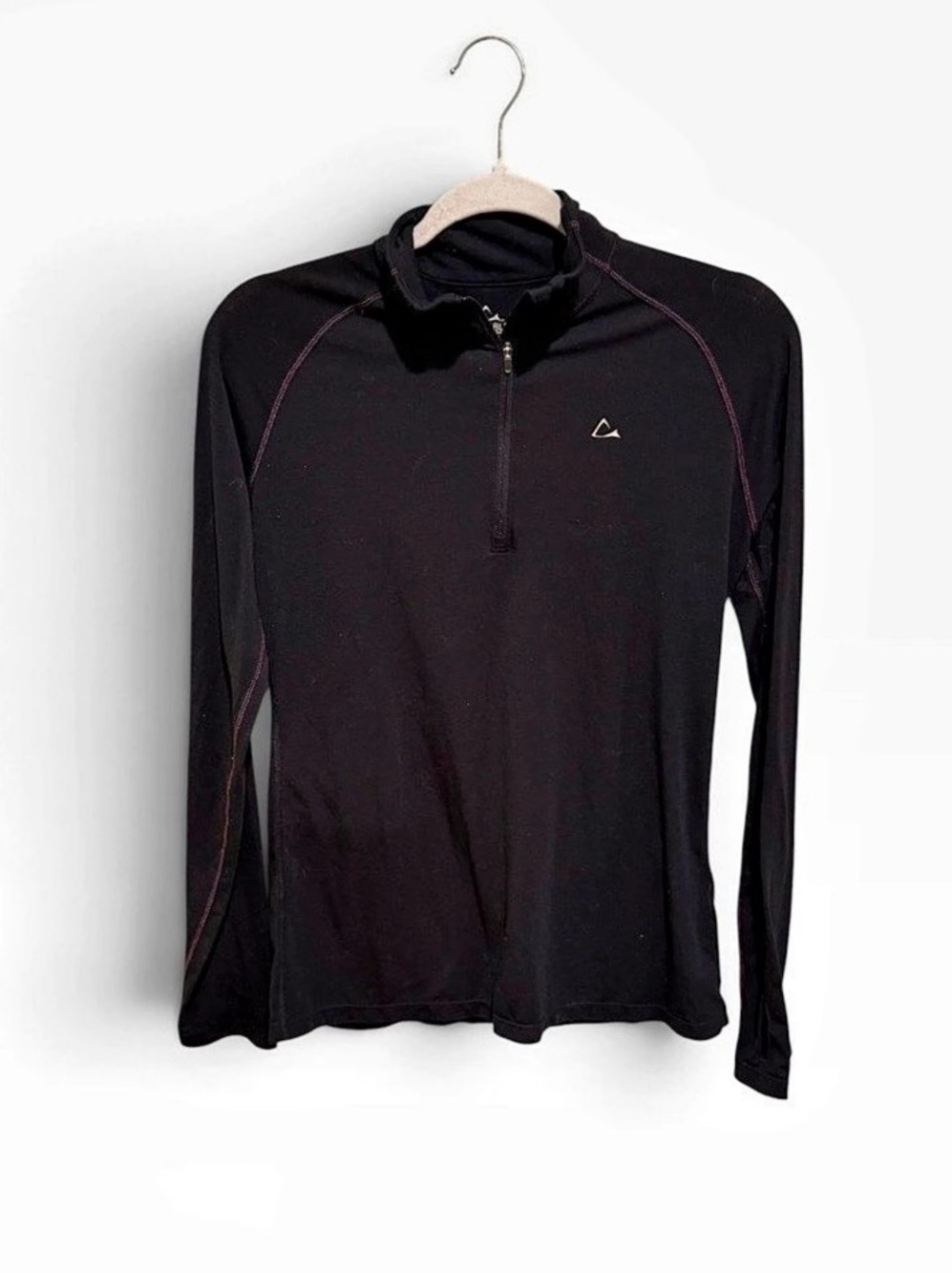 Paradox Merino Blend Women's Black Quarter Zip Base Layer Pullover M